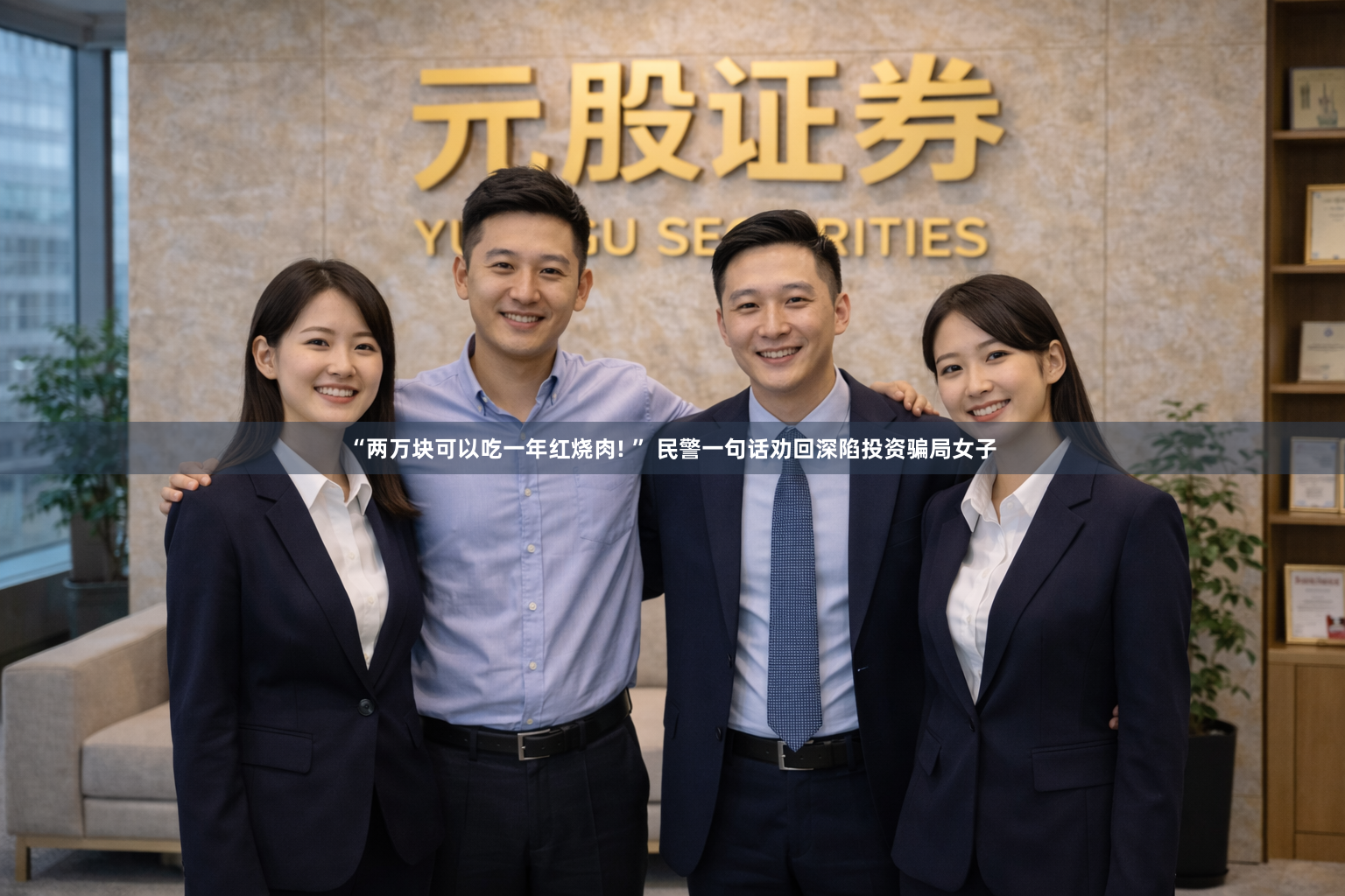 “两万块可以吃一年红烧肉! ” 民警一句话劝回深陷投资骗局女子
