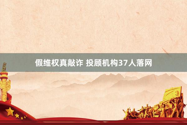 假维权真敲诈 投顾机构37人落网