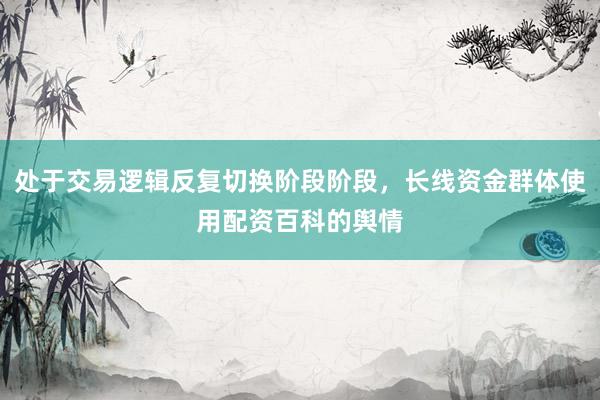 处于交易逻辑反复切换阶段阶段，长线资金群体使用配资百科的舆情