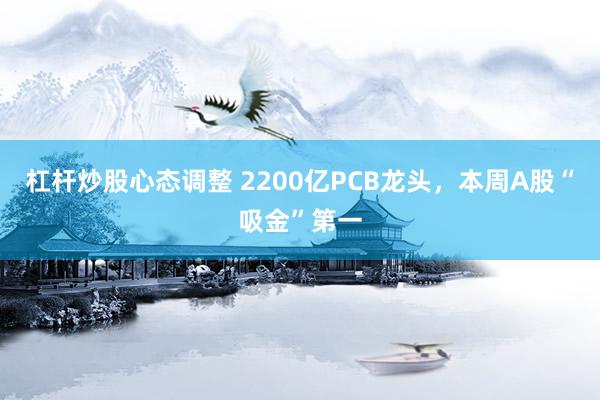 杠杆炒股心态调整 2200亿PCB龙头，本周A股“吸金”第一