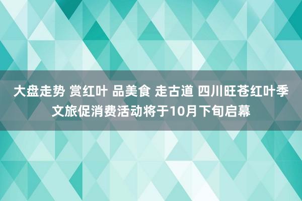 大盘走势 赏红叶 品美食 走古道 四川旺苍红叶季文旅促消费活动将于10月下旬启幕